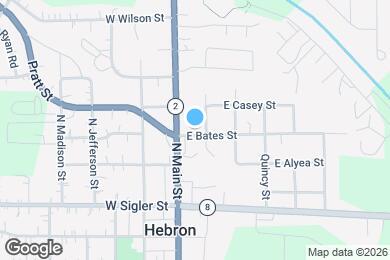 Map image of the property - 105 E Bates St