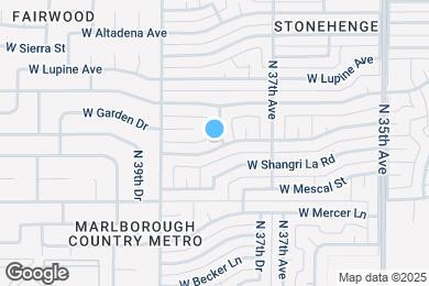 Map image of the property - 11202 N 38th Ave