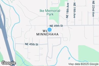 Map image of the property - 4709 NE 15th Ave