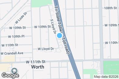 Map image of the property - 10931 S Lloyd Dr