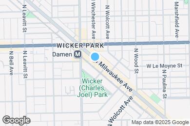 Map image of the property - 1540 N Milwaukee Ave