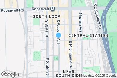 Map image of the property - 1398 S Wabash Ave