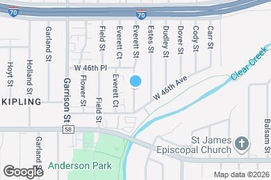 Map image of the property - 4562 Everett St