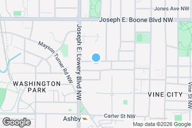 Map image of the property - 872 Thurmond St NW