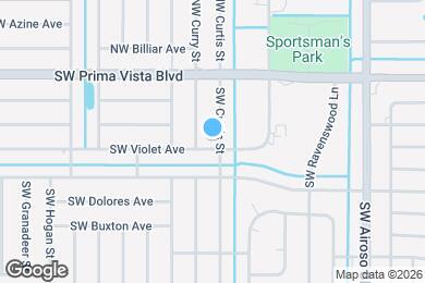 Map image of the property - 301 SW Violet Ave