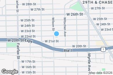 Map image of the property - 1522 W 22nd St