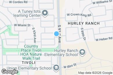 Map image of the property - 3405 S 91st Dr