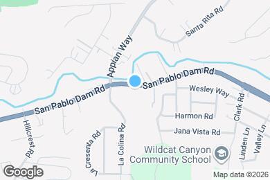 Map image of the property - 4166 San Pablo Dam Rd