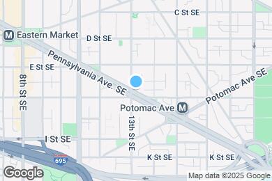 Map image of the property - 1306 Pennsylvania Ave SE