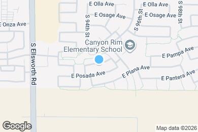 Map image of the property - 9441 E Pampa Ave