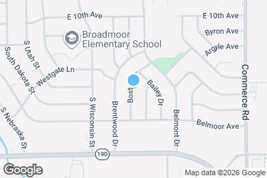 Map image of the property - 1303 Boston Dr
