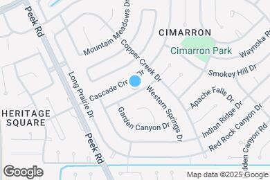 Map image of the property - 1030 Cheyenne Meadows Dr