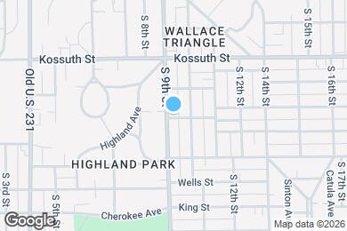 Map image of the property - 823 S 9th St