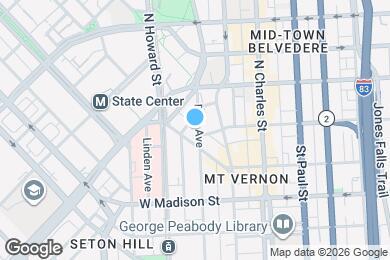 Map image of the property - 864 Park Ave