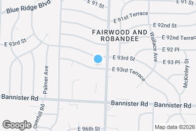 Map image of the property - 8102 E 93rd Terrace