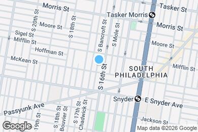 Map image of the property - 1935 S Bancroft St