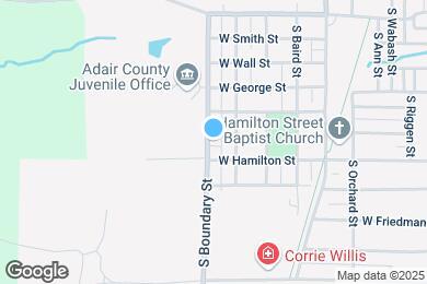 Map image of the property - 1603 S Boundary St