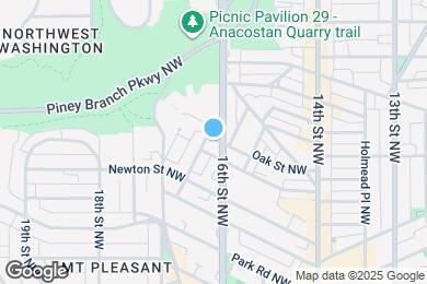 Map image of the property - 3510 16th St NW