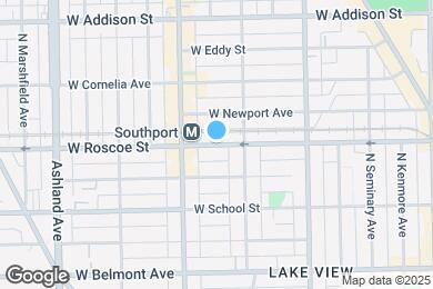 Map image of the property - 1342 W Roscoe St