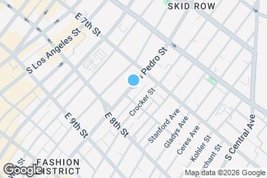 Map image of the property - 730 1/2 S San Pedro St