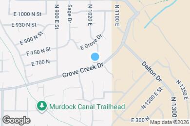 Map image of the property - 697 N 1020 E