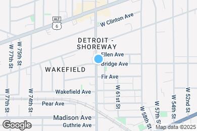 Map image of the property - 1871 W 65th St