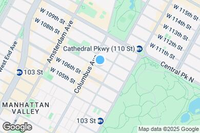Map image of the property - 67 W 107th St
