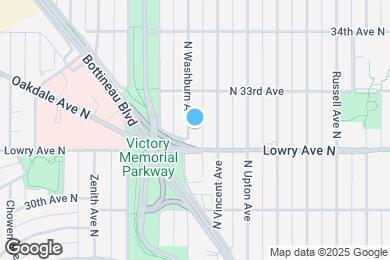 Map image of the property - 3218 N Washburn Ave
