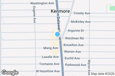 Map image of the property - 2890 Delaware Ave