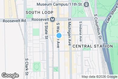 Map image of the property - 1323 S Wabash Ave