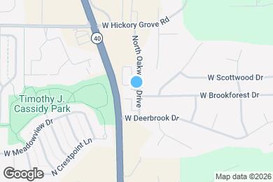 Map image of the property - 11217 North Oakwood Drive