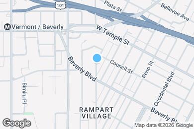 Map image of the property - 140 N Hoover St