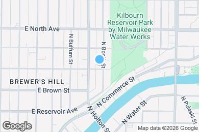 Map image of the property - 2105 N Booth St
