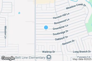 Map image of the property - 1350 Greenbriar Ln