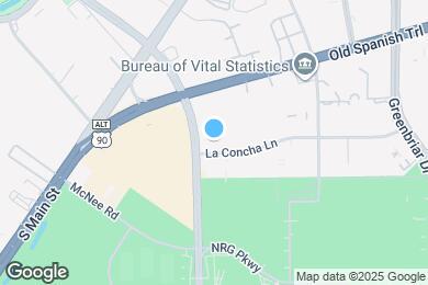 Map image of the property - Furnished Studio-Houston - Reliant Pk. - La Concha Ln.