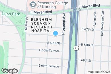 Map image of the property - 2421 E 67th Terrace