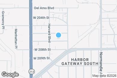 Map image of the property - 1539 W 207th St