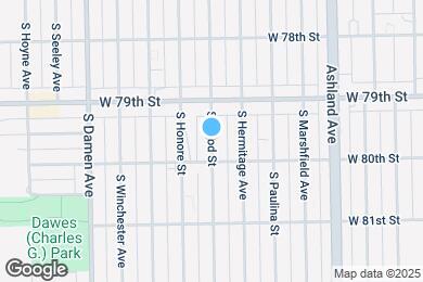 Map image of the property - 7937 S Wood St
