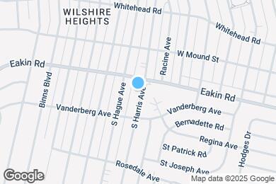 Map image of the property - 821 S Harris Ave