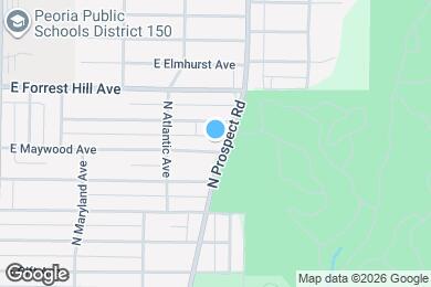 Map image of the property - 1231 E Maywood Ave