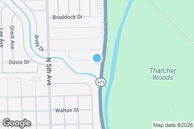Map image of the property - 1360 N 1st Ave