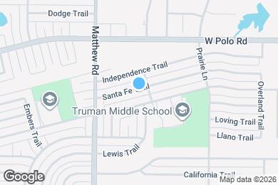 Map image of the property - 1609 Santa Fe Trail