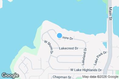 Map image of the property - Room in Duplex on N Shore Dr