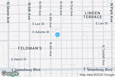 Map image of the property - 435 E Drachman St