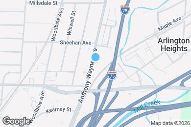 Map image of the property - 8346 Anthony Wayne Ave