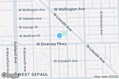 Map image of the property - 1328 W Diversey Pkwy