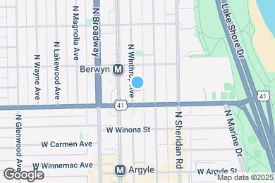 Map image of the property - 5219 N Winthrop Ave