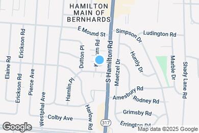 Map image of the property - Hamilton Arms Apartments