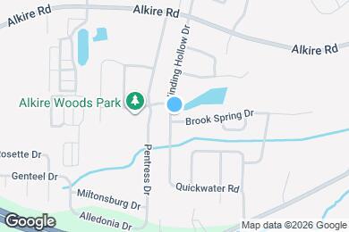 Map image of the property - 3626 Brook Spring Dr