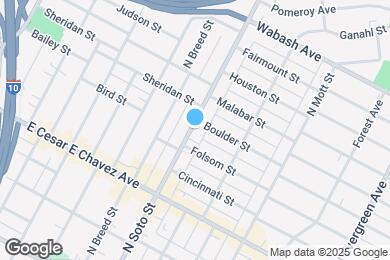 Map image of the property - 524 S Soto St